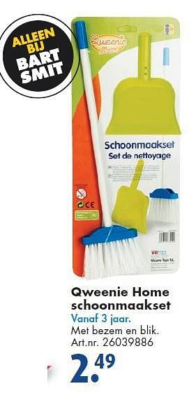 Aanbiedingen Qweenie home schoonmaakset - Qweenie Home - Geldig van 26/09/2014 tot 07/12/2014 bij Bart Smit