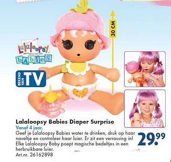 Aanbiedingen Lalaloopsy babies diaper surprise - Lalaloopsy - Geldig van 26/09/2014 tot 07/12/2014 bij Bart Smit