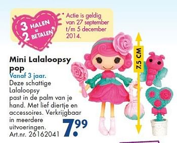 Aanbiedingen Mini lalaloopsy pop - Lalaloopsy - Geldig van 26/09/2014 tot 07/12/2014 bij Bart Smit