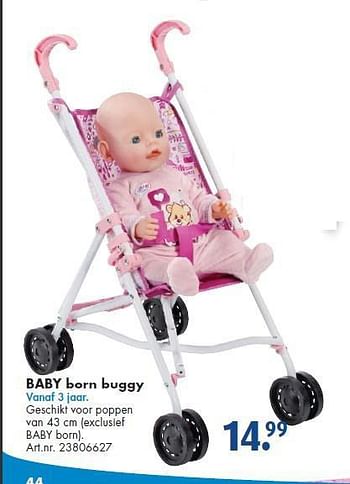 Aanbiedingen Baby born buggy - Baby Born - Geldig van 26/09/2014 tot 07/12/2014 bij Bart Smit