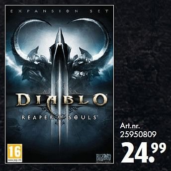 Aanbiedingen Diablo - Blizzard Entertainment - Geldig van 26/09/2014 tot 07/12/2014 bij Bart Smit