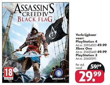 Aanbiedingen Black flag - Ubisoft - Geldig van 26/09/2014 tot 07/12/2014 bij Bart Smit