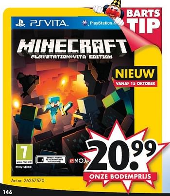 Aanbiedingen Minecraft - Mojang - Geldig van 26/09/2014 tot 07/12/2014 bij Bart Smit