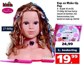 Aanbiedingen Kap en make-up pop - Theo Klein - Geldig van 01/11/2014 tot 16/11/2014 bij Intertoys