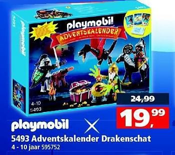 Aanbiedingen Adventskalender drakenschat - Playmobil - Geldig van 01/11/2014 tot 16/11/2014 bij Intertoys
