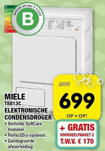 Aanbiedingen Elektronische condensdroger - Miele - Geldig van 01/11/2014 tot 16/11/2014 bij Maxwell