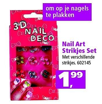 Aanbiedingen Nail art strikjes set - Huismerk - Intertoys - Geldig van 01/11/2014 tot 16/11/2014 bij Intertoys