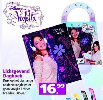 Aanbiedingen Lichtgevend dagboek - Violetta - Geldig van 01/11/2014 tot 16/11/2014 bij Intertoys