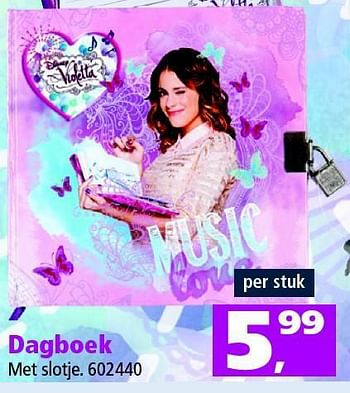 Aanbiedingen Dagboek - Violetta - Geldig van 01/11/2014 tot 16/11/2014 bij Intertoys