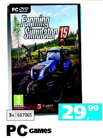 Aanbiedingen Farming simulator - Focus Home Interactive - Geldig van 01/11/2014 tot 16/11/2014 bij Intertoys