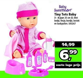 Aanbiedingen Tiny tots baby - Baby Sweetheart - Geldig van 01/11/2014 tot 16/11/2014 bij Intertoys