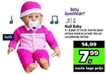 Aanbiedingen Huil baby - Baby Sweetheart - Geldig van 01/11/2014 tot 16/11/2014 bij Intertoys