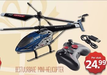 Aanbiedingen Bestuurbare mini-helicopter - Cartronic - Geldig van 10/11/2014 tot 16/11/2014 bij Lidl