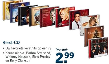 Aanbiedingen Kerst-cd - Huismerk - Lidl - Geldig van 13/11/2014 tot 16/11/2014 bij Lidl
