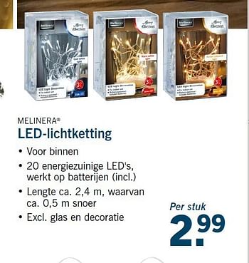 Aanbiedingen Led-lichtketting - Melinera - Geldig van 13/11/2014 tot 16/11/2014 bij Lidl