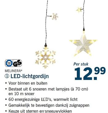 Aanbiedingen Led-lichtgordijn - Melinera - Geldig van 13/11/2014 tot 16/11/2014 bij Lidl