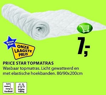 Aanbiedingen Price star topmatras - Price Star - Geldig van 03/11/2014 tot 16/11/2014 bij Jysk