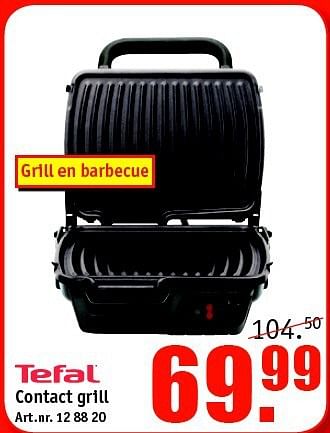 Aanbiedingen Contact grill - Tefal - Geldig van 03/11/2014 tot 16/11/2014 bij Kijkshop