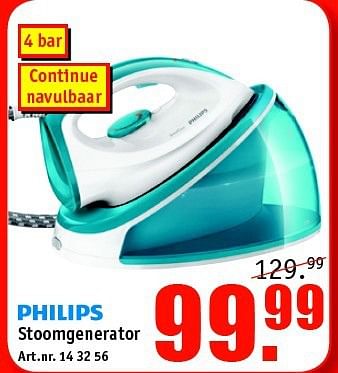 Aanbiedingen Stoomgenerator - Philips - Geldig van 03/11/2014 tot 16/11/2014 bij Kijkshop