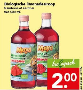 Aanbiedingen Biologische limonadesiroop - Maya - Geldig van 16/11/2014 tot 22/11/2014 bij Deen Supermarkten