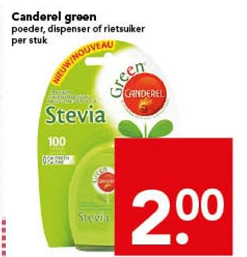 Aanbiedingen Canderel green - Canderel - Geldig van 16/11/2014 tot 22/11/2014 bij Deen Supermarkten