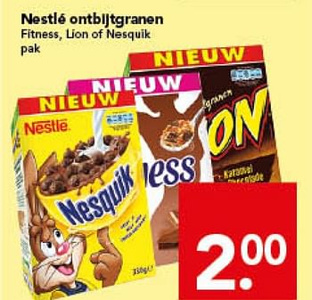 Aanbiedingen Nestle ontbijtgranen - Nestlé - Geldig van 16/11/2014 tot 22/11/2014 bij Deen Supermarkten