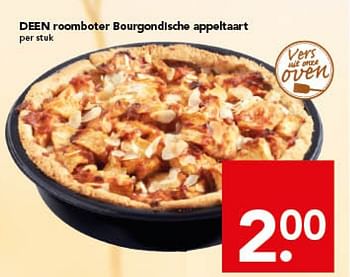 Aanbiedingen Deen roomboter bourgondische appeltaart - Huismerk deen supermarkt - Geldig van 16/11/2014 tot 22/11/2014 bij Deen Supermarkten