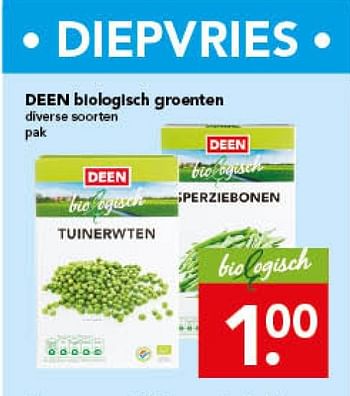 Aanbiedingen Deen biologisch groenten - Huismerk deen supermarkt - Geldig van 16/11/2014 tot 22/11/2014 bij Deen Supermarkten