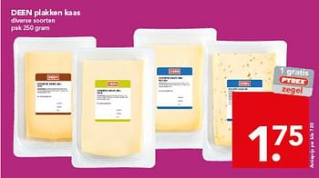 Aanbiedingen Deen plakken kaas - Huismerk deen supermarkt - Geldig van 16/11/2014 tot 22/11/2014 bij Deen Supermarkten