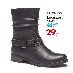 Aanbiedingen Laarzen - Trend One - Geldig van 17/11/2014 tot 30/11/2014 bij Bristol