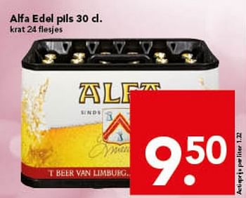 Aanbiedingen Alfa edel pils - Alfa - Geldig van 16/11/2014 tot 22/11/2014 bij Deen Supermarkten