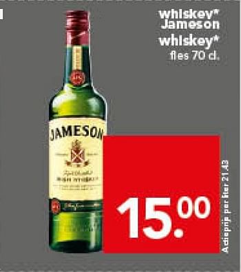 Aanbiedingen Whiskey jameson whiskey - Jameson - Geldig van 16/11/2014 tot 22/11/2014 bij Deen Supermarkten