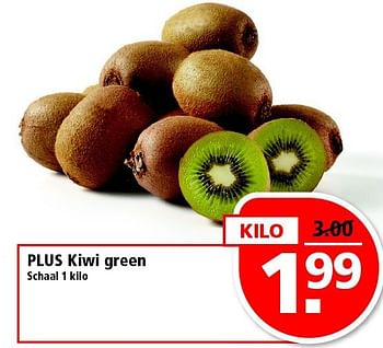 Aanbiedingen Plus kiwi green - Huismerk - Plus - Geldig van 16/11/2014 tot 22/11/2014 bij Plus