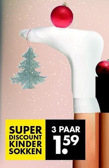 Aanbiedingen Super discount kinder sokken - Huismerk - Zeeman  - Geldig van 22/11/2014 tot 06/12/2014 bij Zeeman