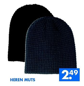 Aanbiedingen Heren muts - Huismerk - Zeeman  - Geldig van 22/11/2014 tot 06/12/2014 bij Zeeman