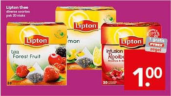 Aanbiedingen Lipton thee - Lipton - Geldig van 30/11/2014 tot 06/12/2014 bij Deen Supermarkten