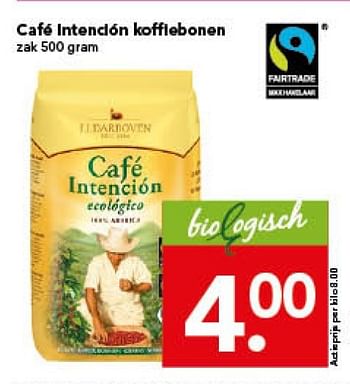 Aanbiedingen Cafe intencion koffiebonen - Huismerk deen supermarkt - Geldig van 30/11/2014 tot 06/12/2014 bij Deen Supermarkten