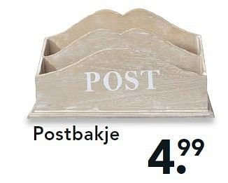 Aanbiedingen Postbakje - Huismerk - Blokker - Geldig van 24/11/2014 tot 07/12/2014 bij Blokker