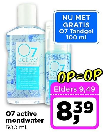 Aanbiedingen O7 active mondwater - O7 Active - Geldig van 02/12/2014 tot 08/12/2014 bij Dirx Drogisterijen