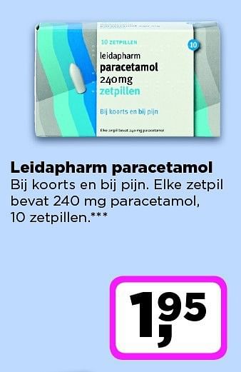 Aanbiedingen Leidapharm paracetamol - Leidapharm - Geldig van 02/12/2014 tot 08/12/2014 bij Dirx Drogisterijen