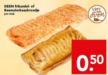 Aanbiedingen Deen frikandel-of beemsterkaasbrodje - Huismerk deen supermarkt - Geldig van 07/12/2014 tot 13/12/2014 bij Deen Supermarkten