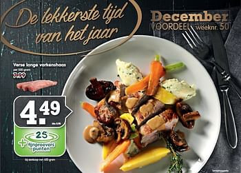 Aanbiedingen Verse lange varkenshaas - Huismerk - Em-té - Geldig van 07/12/2014 tot 13/12/2014 bij Em-té