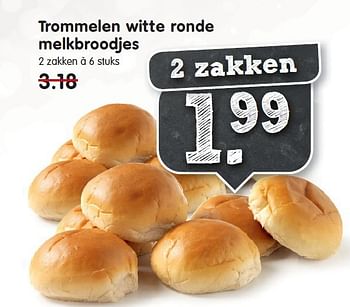 Aanbiedingen Trommelen witte ronde melkbroodjes - Huismerk - Em-té - Geldig van 07/12/2014 tot 13/12/2014 bij Em-té