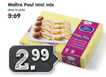 Aanbiedingen Maître paul mini mix - Maitre Paul - Geldig van 07/12/2014 tot 13/12/2014 bij Em-té