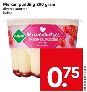 Aanbiedingen Melkan pudding - Melkan - Geldig van 14/12/2014 tot 20/12/2014 bij Deen Supermarkten