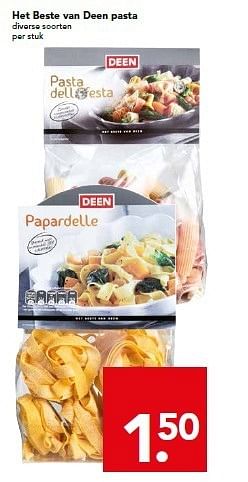 Aanbiedingen Het beste van deen pasta - Huismerk deen supermarkt - Geldig van 14/12/2014 tot 20/12/2014 bij Deen Supermarkten