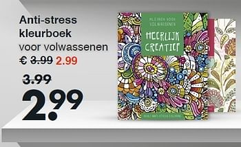 Aanbiedingen Anti-stress kleurboek - Huismerk - Wibra - Geldig van 08/12/2014 tot 20/12/2014 bij Wibra
