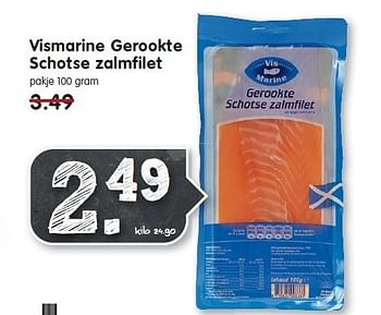 Aanbiedingen Vismarine gerookte schotse zalmfilet - Vismarine - Geldig van 14/12/2014 tot 20/12/2014 bij Em-té