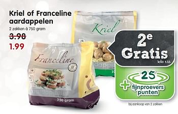 Aanbiedingen Kriel of franceline aardappelen - Huismerk - Em-té - Geldig van 14/12/2014 tot 20/12/2014 bij Em-té
