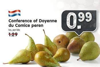 Aanbiedingen Conference of doyenne du comice peren - Huismerk - Em-té - Geldig van 14/12/2014 tot 20/12/2014 bij Em-té
